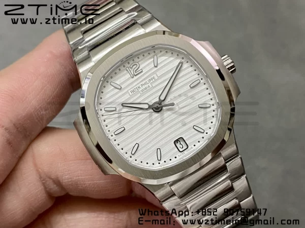 PATEK PHILIPPE Nautilus 7118 Ladies 3KF 1:1 Best Edition White Dial on SS Bracelet A324 Super Clone - Super Clone Watch | 1:1 Best Version