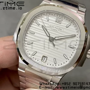 PATEK PHILIPPE Nautilus 7118 Ladies 3KF 1:1 Best Edition White Dial on SS Bracelet A324 Super Clone - Super Clone Watch | 1:1 Best Version