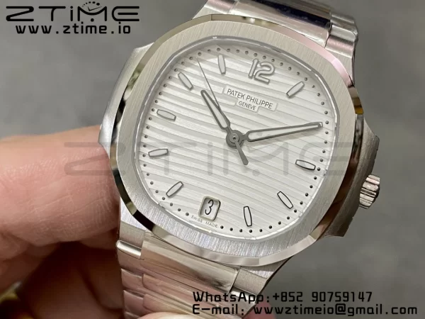PATEK PHILIPPE Nautilus 7118 Ladies 3KF 1:1 Best Edition White Dial on SS Bracelet A324 Super Clone - Super Clone Watch | 1:1 Best Version