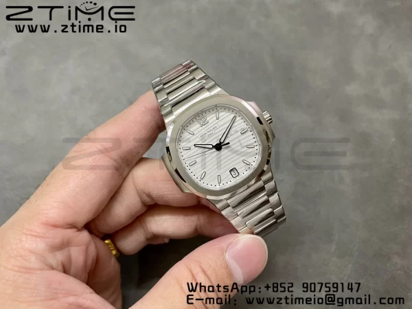 PATEK PHILIPPE Nautilus 7118 Ladies 3KF 1:1 Best Edition White Dial on SS Bracelet A324 Super Clone - Super Clone Watch | 1:1 Best Version