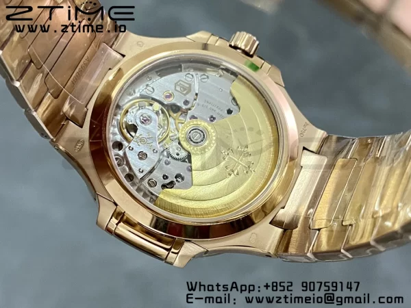 PATEK PHILIPPE Nautilus 7118 Ladies RG 3KF 1:1 Best Edition Lunetta quadrante bianco su bracciale RG A324 Super Clone - Orologio Super Clone | 1:1 Best Version