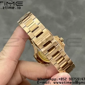 PATEK PHILIPPE Nautilus 7118 Ladies RG 3KF 1:1 Best Edition Lunetta quadrante bianco su bracciale RG A324 Super Clone - Orologio Super Clone | 1:1 Best Version