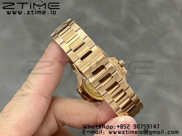 PATEK PHILIPPE Nautilus 7118 Ladies RG 3KF 1:1 Best Edition Lunetta quadrante bianco su bracciale RG A324 Super Clone - Orologio Super Clone | 1:1 Best Version