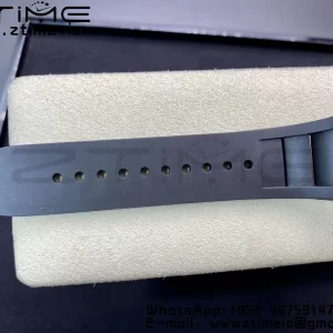RICHARD MILLERM RM011 SS Chrono KVF 1:1 Best Edition Crystal Dial Black on Black Rubber Strap A7750 V3 - Super Clone Watch | 1:1 Best Version
