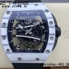 RICHARD MILLERM RM6101 RM61-01 RMF Best Edition White NTPT Carbon Fiber Black Rubber Strap RMUL2 - Super Clone Watch | 1:1 Best Version