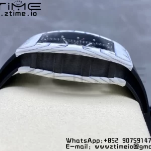 RICHARD MILLERM RM6101 RM61-01 RMF Best Edition Bianco NTPT Fibra di Carbonio Cinturino in Gomma Nera RMUL2 - Orologio Super Clone | 1:1 Miglior Versione