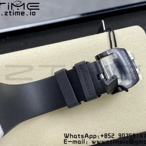 RICHARD MILLERM RM6101 RM61-01 RMF Best Edition Bianco NTPT Fibra di Carbonio Cinturino in Gomma Nera RMUL2 - Orologio Super Clone | 1:1 Miglior Versione
