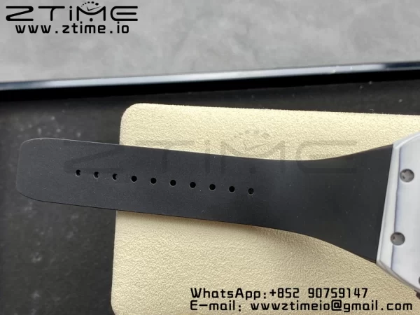 RICHARD MILLERM RM6101 RM61-01 RMF Best Edition Bianco NTPT Fibra di Carbonio Cinturino in Gomma Nera RMUL2 - Orologio Super Clone | 1:1 Miglior Versione