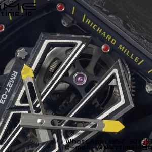 Richard Mille RM027-03 RM2703 NTPT Real Tourbillon RMF Best Edition Skeleton Dial on Black Rubber Strap - Super Clone Watch | 1:1 Nejlepší verze