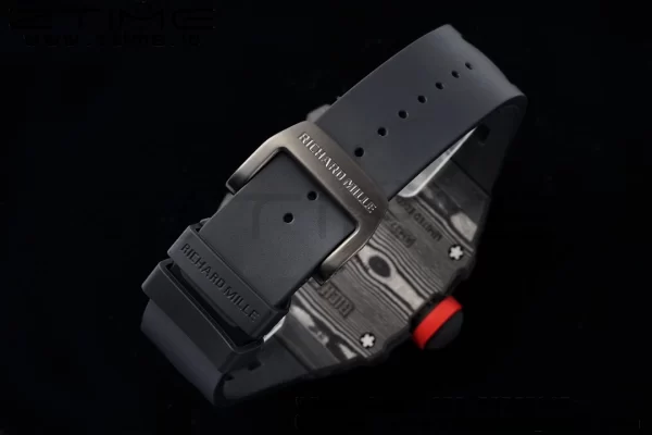 Richard Mille RM027-03 RM2703 NTPT Real Tourbillon RMF Best Edition Skeleton Dial on Black Rubber Strap - Super Clone Watch | 1:1 Nejlepší verze