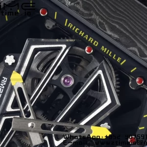 Richard Mille RM027-03 RM2703 NTPT Real Tourbillon RMF Best Edition Skeleton Dial on Black Nylon Strap - Super Clone Watch | 1:1 Best Version