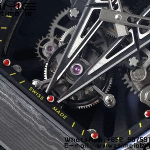 Richard Mille RM027-03 RM2703 NTPT Real Tourbillon RMF Best Edition Skeleton Dial on Black Nylon Strap - Super Clone Watch | 1:1 Best Version