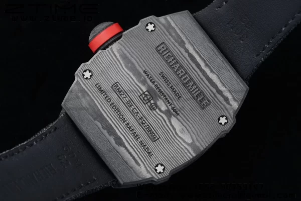 Richard Mille RM027-03 RM2703 NTPT Real Tourbillon RMF Best Edition Skeleton Dial on Black Nylon Strap - Super Clone Watch | 1:1 Best Version
