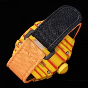 Richard Mille RM027-03 RM2703 Real Tourbillon RMF Best Edition Orange/Red Carbon Skeleton Dial on Orange Nylon Strap - Super Clone Watch | 1:1 Best Version