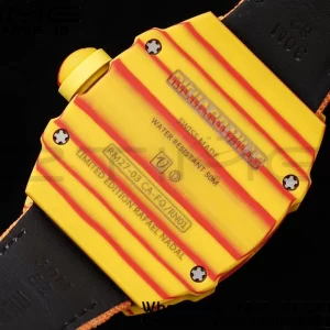 Richard Mille RM027-03 RM2703 Real Tourbillon RMF Best Edition Orange/Red Carbon Skeleton Dial on Orange Nylon Strap - Super Clone Watch | 1:1 Best Version