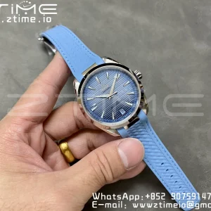 OMEGA Aqua Terra 150M Master Chronometers VSF 1:1 Best Edition Light Blue Dial Light Blue Hand on Light Blue Rubber Strap A8900 Super Clone - Super Clone Watch | 1:1 Best Version