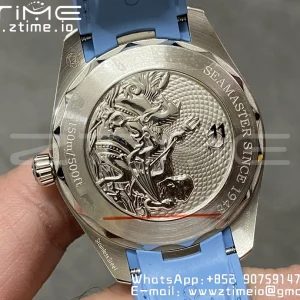 OMEGA Aqua Terra 150M Master Chronometers VSF 1:1 Best Edition Light Blue Dial Light Blue Hand on Light Blue Rubber Strap A8900 Super Clone - Super Clone Watch | 1:1 Best Version