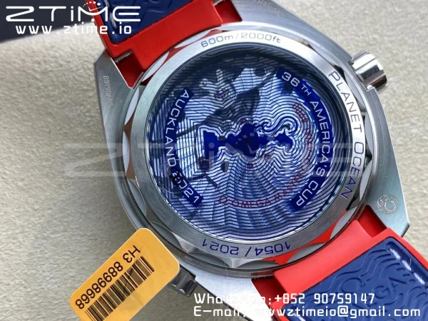 OMEGA Planet Ocean  America's Cup SS VSF 1:1 Best Edition White Dial on Blue Nylon Strap A8900 Super Clone - Super Clone Watch | 1:1 Best Version