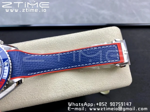 OMEGA Planet Ocean  America's Cup SS VSF 1:1 Best Edition White Dial on Blue Nylon Strap A8900 Super Clone - Super Clone Watch | 1:1 Best Version