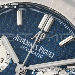 AP Royal Oak Chrono 26331 SS IPF 1:1 Best Edition Blue/White Dial on SS Bracelet A7750 - Super Clone Watch | 1:1 Best Version