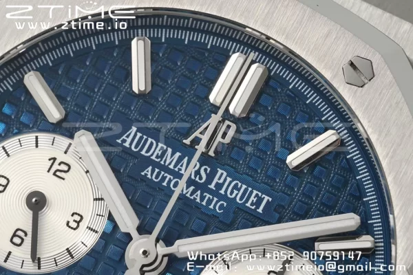 AP Royal Oak Chrono 26331 SS IPF 1:1 Best Edition Blue/White Dial on SS Bracelet A7750 - Super Clone Watch | 1:1 Best Version