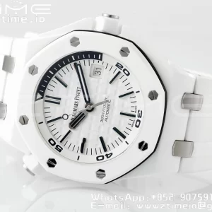 AP Royal Oak Offshore Diver 15707 Weiß Keramik ZF 1:1 Best Edition SA3120 Super Clone - Super Clone Watch | 1:1 Best Version