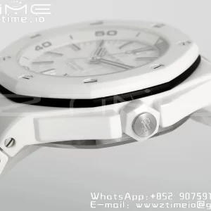 AP Royal Oak Offshore Diver 15707 Weiß Keramik ZF 1:1 Best Edition SA3120 Super Clone - Super Clone Watch | 1:1 Best Version