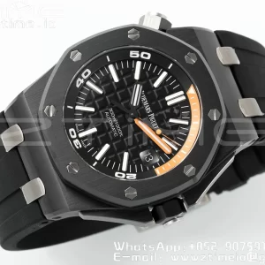 AP Royal Oak Offshore Diver 15707 Black Ceramic ZF 1:1 Best Edition SA3120 Super Clone - Super Clone Watch | 1:1 Best Version