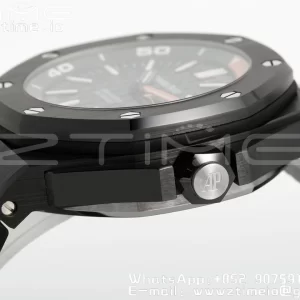 AP Royal Oak Offshore Diver 15707 Black Ceramic ZF 1:1 Best Edition SA3120 Super Clone - Super Clone Watch | 1:1 Best Version