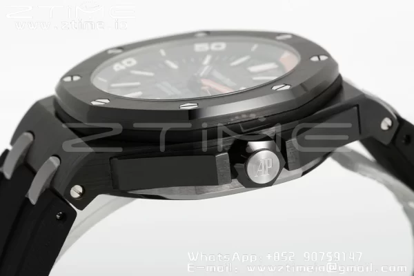 AP Royal Oak Offshore Diver 15707 Black Ceramic ZF 1:1 Best Edition SA3120 Super Clone - Super Clone Watch | 1:1 Best Version