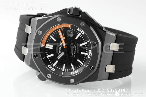 AP Royal Oak Offshore Diver 15707 Black Ceramic ZF 1:1 Best Edition SA3120 Super Clone - Super Clone Watch | 1:1 Best Version