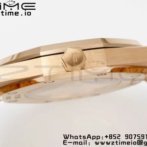 AP Royal Oak 41mm 15400 RG APSF 1:1 Best Edition Black Textured Dial on RG Bracelet SA3120 Super Clone V3 - Super Clone Watch | 1:1 Best Version