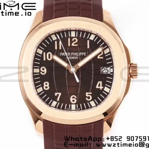 PATEK PHILIPPE Aquanaut 5167R RG ZF 1:1 Best Edition Brown Dial on Brown Rubber Strap 324CS - Super Clone Watch | 1:1 Best Version