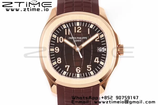 PATEK PHILIPPE Aquanaut 5167R RG ZF 1:1 Best Edition Brown Dial on Brown Rubber Strap 324CS - Super Clone Watch | 1:1 Best Version