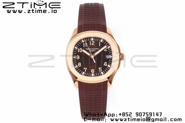 PATEK PHILIPPE Aquanaut 5167R RG ZF 1:1 Best Edition Brown Dial on Brown Rubber Strap 324CS - Super Clone Watch | 1:1 Best Version