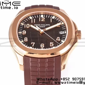 PATEK PHILIPPE Aquanaut 5167R RG ZF 1:1 Best Edition Brown Dial on Brown Rubber Strap 324CS - Super Clone Watch | 1:1 Best Version