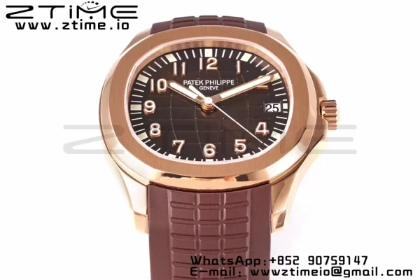 PATEK PHILIPPE Aquanaut 5167R RG ZF 1:1 Best Edition Brown Dial on Brown Rubber Strap 324CS - Super Clone Watch | 1:1 Best Version