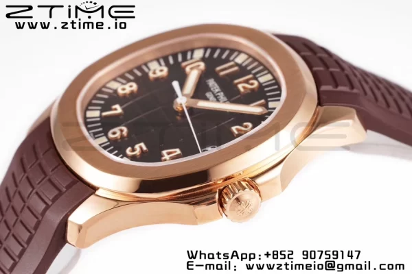 PATEK PHILIPPE Aquanaut 5167R RG ZF 1:1 Best Edition Brown Dial on Brown Rubber Strap 324CS - Super Clone Watch | 1:1 Best Version