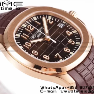 PATEK PHILIPPE Aquanaut 5167R RG ZF 1:1 Best Edition Brown Dial on Brown Rubber Strap 324CS - Super Clone Watch | 1:1 Best Version