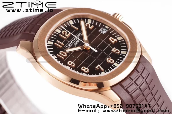 PATEK PHILIPPE Aquanaut 5167R RG ZF 1:1 Best Edition Brown Dial on Brown Rubber Strap 324CS - Super Clone Watch | 1:1 Best Version