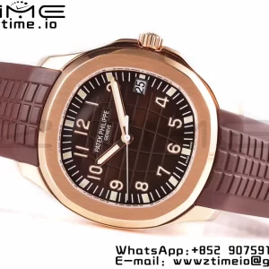 PATEK PHILIPPE Aquanaut 5167R RG ZF 1:1 Best Edition Brown Dial on Brown Rubber Strap 324CS - Super Clone Watch | 1:1 Best Version