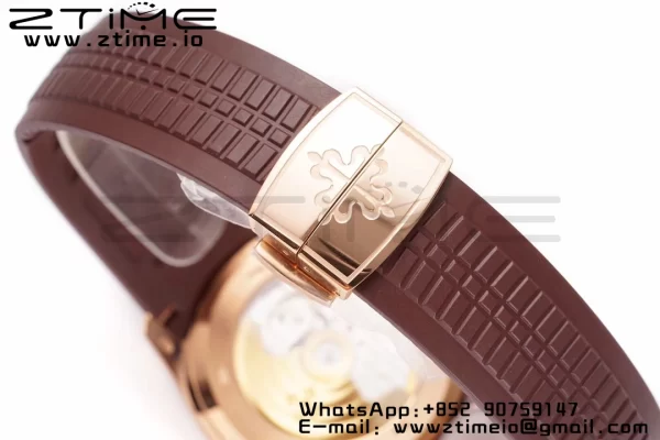 PATEK PHILIPPE Aquanaut 5167R RG ZF 1:1 Best Edition Brown Dial on Brown Rubber Strap 324CS - Super Clone Watch | 1:1 Best Version