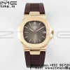 PATEK PHILIPPE Nautilus 5711/1R PPF 1:1 Best Edition Brown Textured Dial on Brown Rubber Strap 324CS V5 - Super Clone Watch | 1:1 Best Version