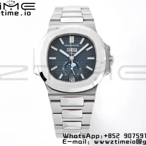 PATEK PHILIPPE Nautilus 5726 Full Function SS PPF 1:1 Best Edition Blue Dial on SS Bracelet A324 - Super Clone Watch | 1:1 Best Version