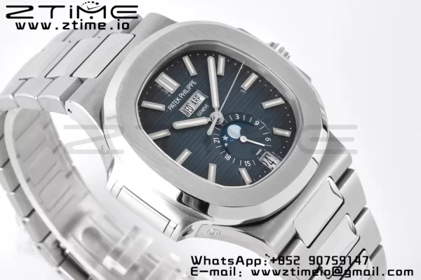 PATEK PHILIPPE Nautilus 5726 Full Function SS PPF 1:1 Best Edition Blue Dial on SS Bracelet A324 - Super Clone Watch | 1:1 Best Version