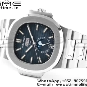 PATEK PHILIPPE Nautilus 5726 Full Function SS PPF 1:1 Best Edition Blue Dial on SS Bracelet A324 - Super Clone Watch | 1:1 Best Version