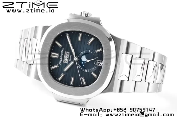 PATEK PHILIPPE Nautilus 5726 Full Function SS PPF 1:1 Best Edition Blue Dial on SS Bracelet A324 - Super Clone Watch | 1:1 Best Version