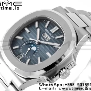 PATEK PHILIPPE Nautilus 5726 Full Function SS PPF 1:1 Best Edition Blue Dial on SS Bracelet A324 - Super Clone Watch | 1:1 Best Version