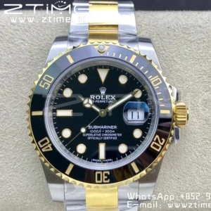 Rolex Submariner 40mm 116613 LN VSF 1:1 Best Edition Black Dial on SS/YG Bracelet VS3135 - Super Clone Watch | 1:1 Best Version