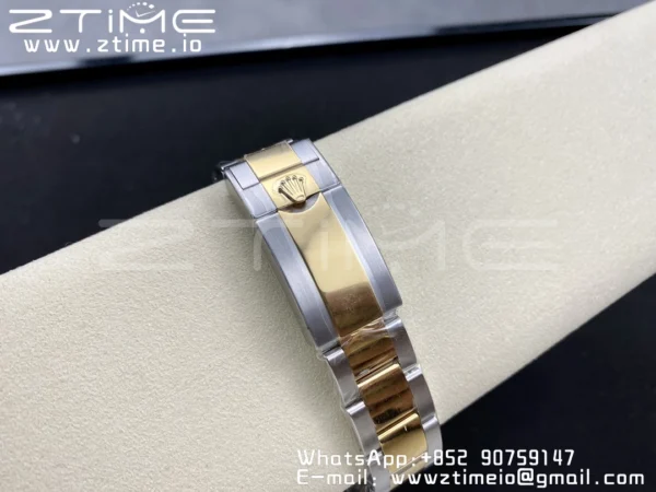 Rolex Daytona 116503 SS/YG Čistá továrna 1:1 Nejlepší vydání White Stick Dial on SS/YG Oyster Bracelet A4130 - Super Clone Watch | 1:1 Nejlepší verze